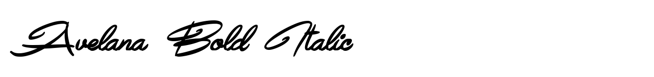 Avelana Bold Italic